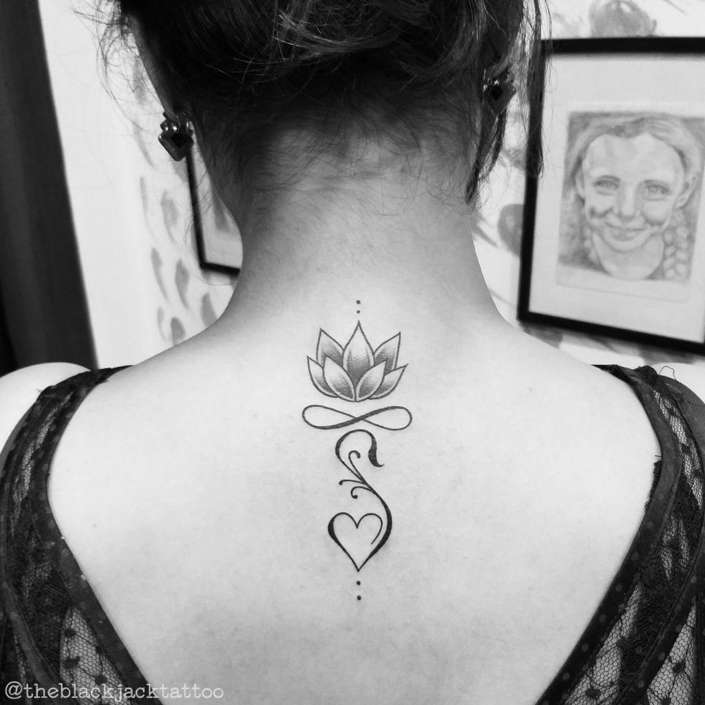 S Letter Tattoo On Back