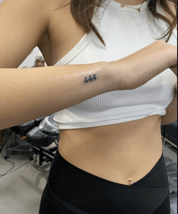 444 Tattoos 20 Design Ideas Symbolism and Meaning  100 Tattoos