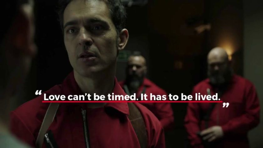 best inspirational quotes from money heist