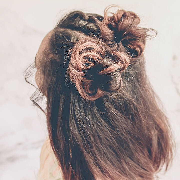 Braided Space Buns