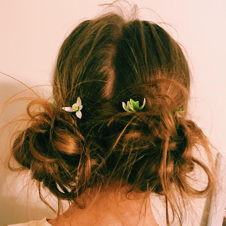 Floral Space Buns