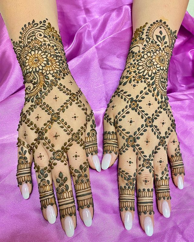 Back Hand Mehndi Designs 7